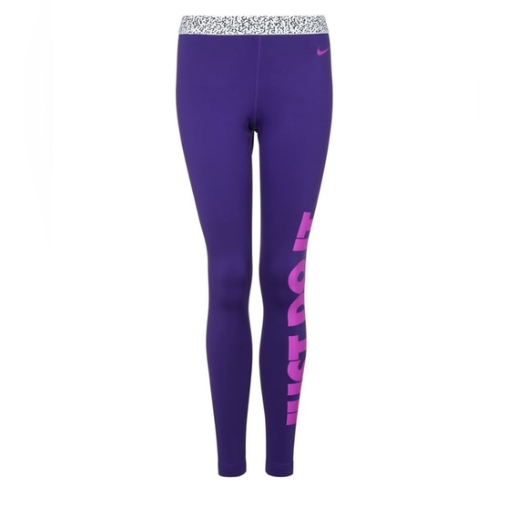 Nike Girl’s Pro Warm Mezzo Waistband Dri-Fit Tights - Picture 1 of 7